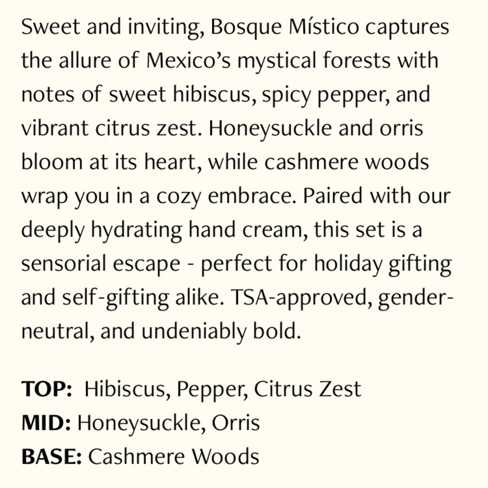 Nopalera Bosque Mistico Spray and Hand Cream Set - Picture 5 of 7